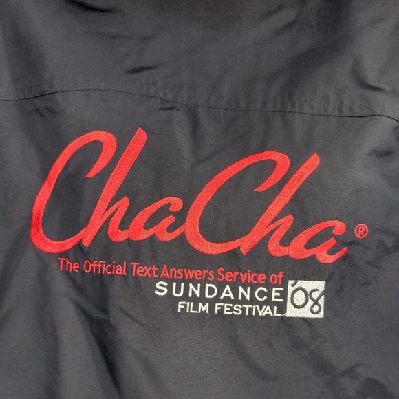 Lands' End Women's 2008 Sundance Film Festival Windbreaker Jacket Black Small - Picture 9 of 15